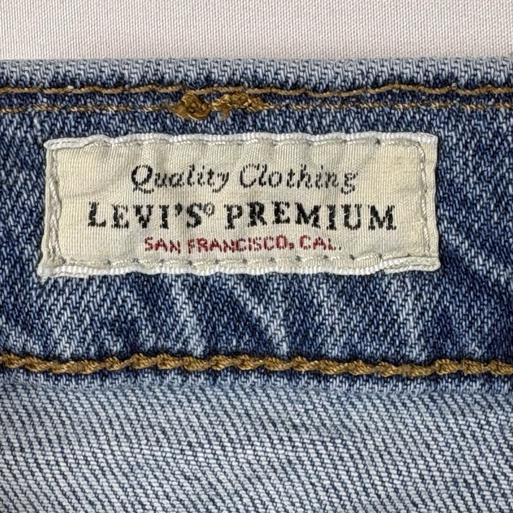 Levi's 514 Straight Fit Jeans Mens 40x32 Blue Denim Premium Casual Classic - Picture 4 of 13